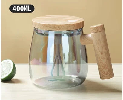 Fully Automatic Coffee Stirring Cup 400ml Electric Mixer Mug for Coffee Tea Milk Cocoa Self Stirring Coffee Mug Glass