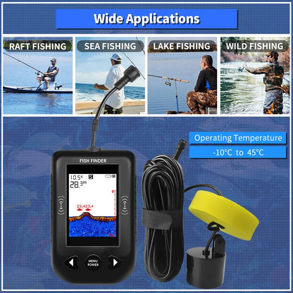 Erchang XF03 Portable Sonar Fish Finder Fishing Lure Echo Sounder Fishing Finder Lake Sea Fishing 100M Depth Fishing Finder