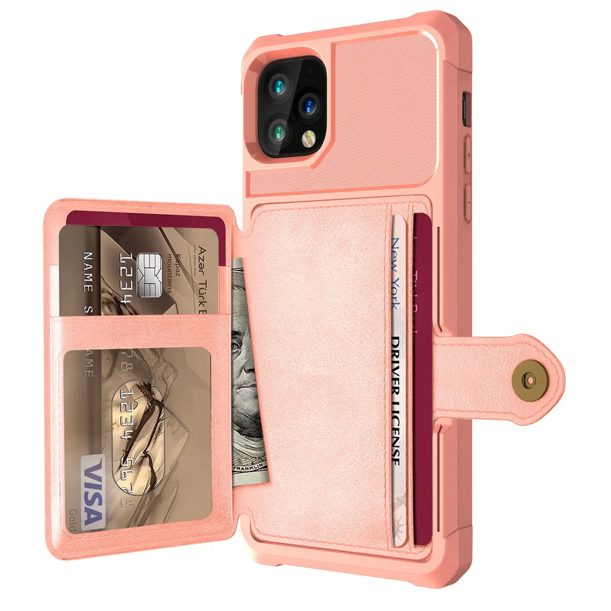 Luxury PU Leather Wallet Case for iPhone 13 11 12 Pro Max 5G iPhone 12 Mini Cases Wallet Flip Cover Buckle for iPhone 12 Fundas