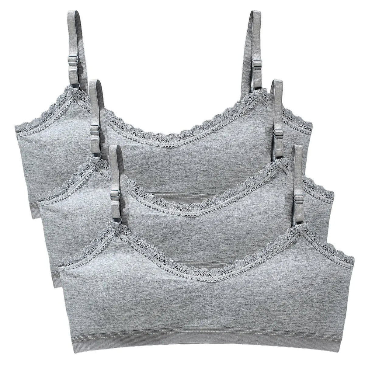 1/3pcs Girls Lace Bras Children Breathable Underwear Kids Tube Tops Soft Cotton-Padded Teens Youth Girls Washable Bras Camisoles