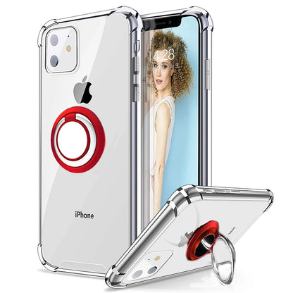 Ring Holder Shockproof Soft TPU Back Case for iPhone 16 17 15 14 SE 3 2nd 2020 12 13 Mini 11 Pro Max X XR XS 5 6 7 8 Plus