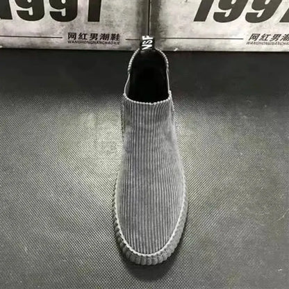 Men's Shoes Spring Autumn Winter Fashion Shoes Plush Boots Men's High Boots Men's Sports Casual Shoes Versatile Board Shoes