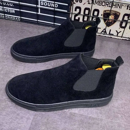 Men's Shoes Spring Autumn Winter Fashion Shoes Plush Boots Men's High Boots Men's Sports Casual Shoes Versatile Board Shoes