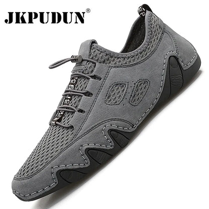 Men Casual Shoes Leather Fashion Men Sneakers Handmade Breathable Mens Loafers Moccasins Luxury Brand Men's Boat Driving Shoes