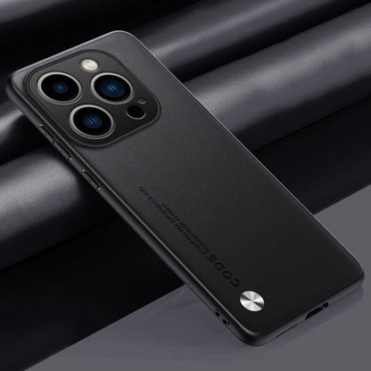 For iPhone 16 Pro Max Case Premium PU Leather Back Cover iPhone16 I Phone 16Pro 16 ProMax Plus Silicone Bumper Shockproof Coque