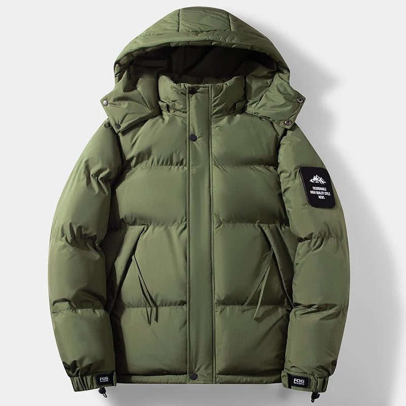 Winter Outdoor Sports Leisure Windproof Breathable Warm Cotton Clothing Comfortable Fashionable Trendy Men's Hooded Jacket