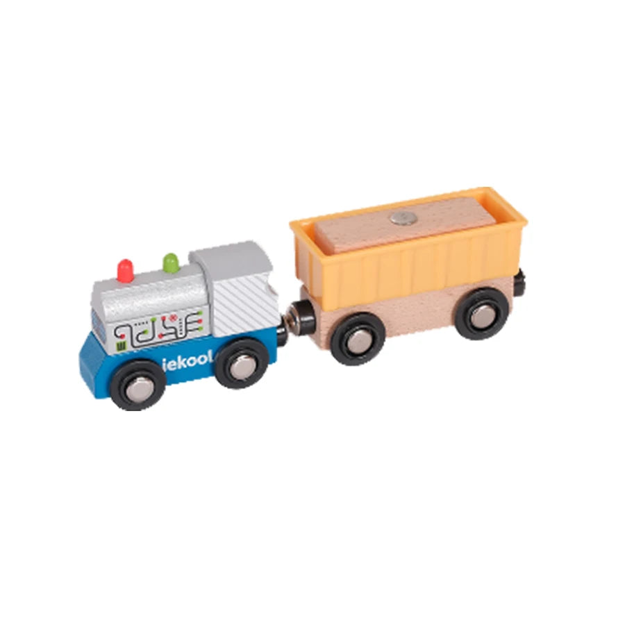 Wooden Track Electric Locomotive Train Magnetic Car Toy for All Brand Wooden Train Track Railway Toys for Kids Educational Toys