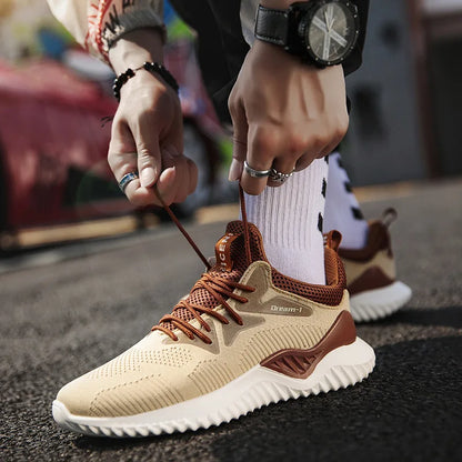 New Fashion Men's Shoes Portable Breathable Running Shoes Large Size Sports Shoes Comfortable Walking Jogging Casual Shoes
