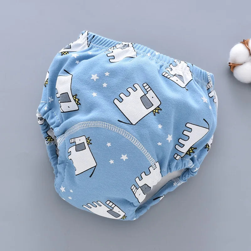 Baby Waterproof Reusable Training Pants 6 Layer Cotton Baby Diaper Infant Shorts Nappies Panties Nappy Changing Underwear Cloth