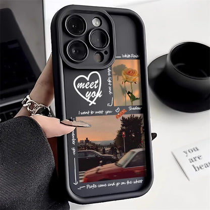 Soft Candy Liquid Silicone Phone Case for iPhone 13 Case iPhone 16 Pro 15 11 14 12 17 Pro Max XR 7 8 Plus SE Shockproof Cover