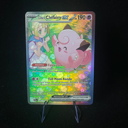 Anime PTCG Trading Card Vaporeon Lillies Clefairy Ex Gengar Vmax Rule Holographic Game Collection Card Child Holiday Gifts