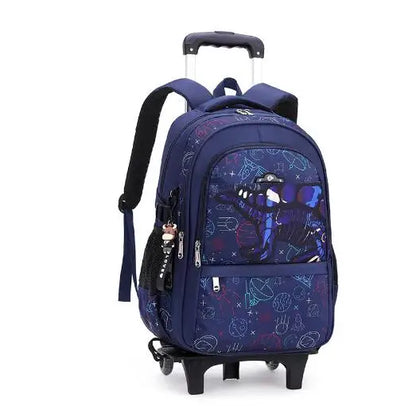 Kids School Rolling Backpack for Boys School Satchel With Wheels Trolley Luggage Bag School Trolley Bags School Wheeled Backpack