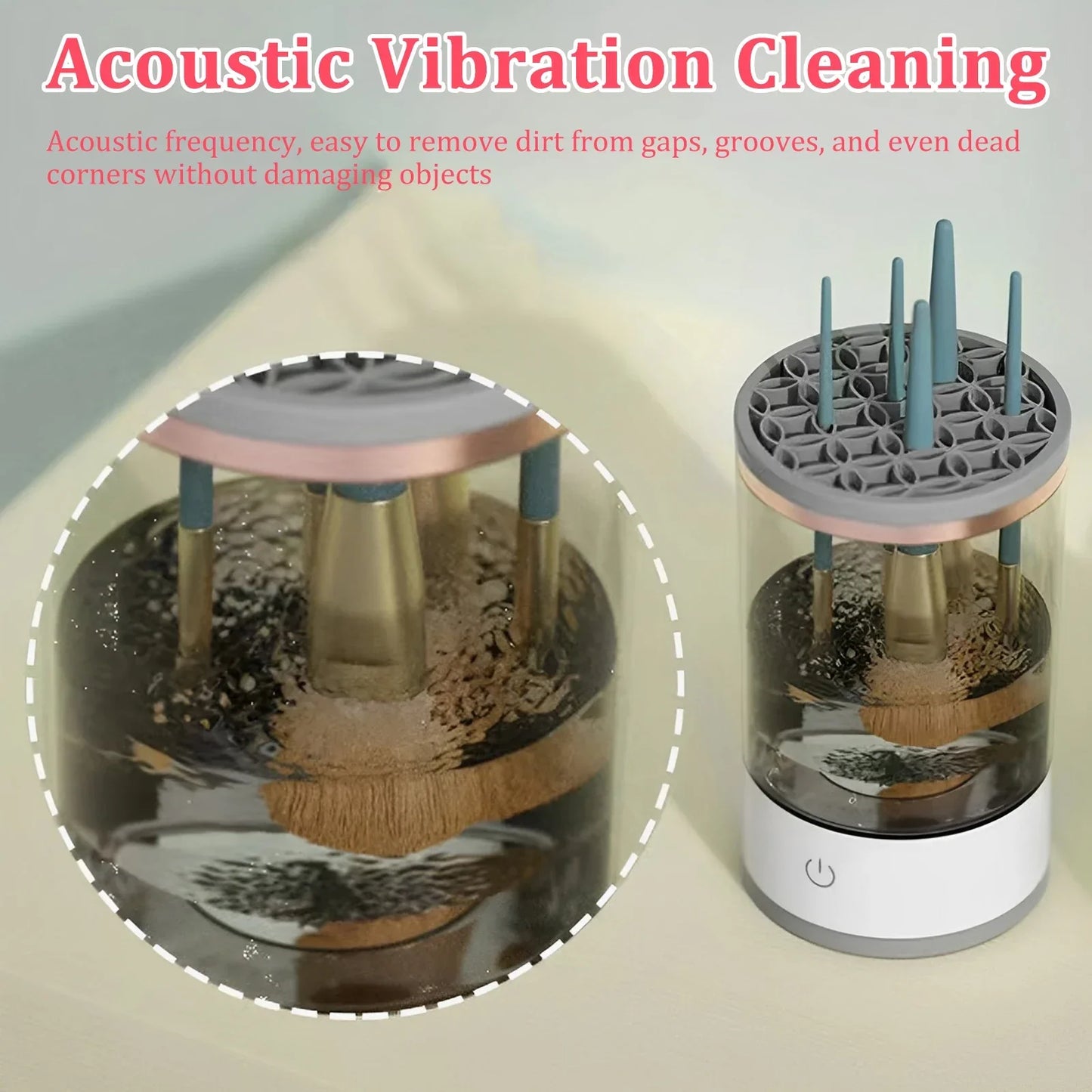 2 In 1 USB Electric Makeup Brush Cleaner Makeup Brushes Drying Rack Automatic Lazy Cleaning Brush Washer Quick Dry Tools 1/5Pcs
