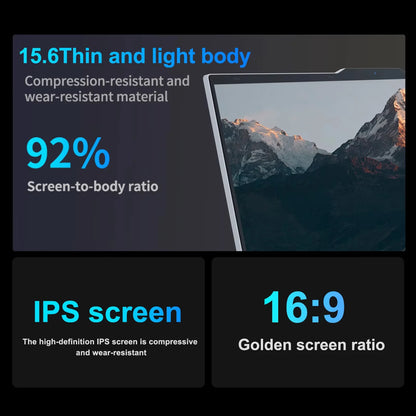 2026 Intel Core I9-9900/I3-6100 15.6' Laptop 16GB RAM 1/2tb SSD Windows 11 Pro Fingerprint Unlock Office Game Backlight Laptop
