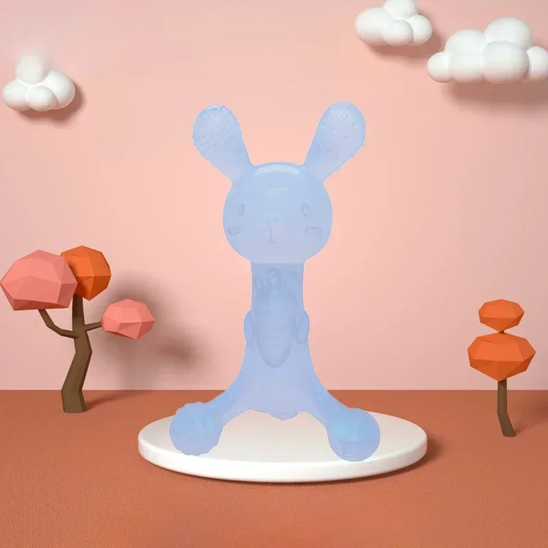 Silicone Teether Toys Baby Nursing Teether Gifts Newborn Cartoon Rabbit Teether Toys Teething Infant Chewing Toy