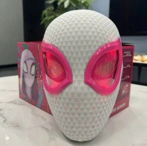 In Stock Miles Spider-Man 1:1 Scale Electronic Mask With Moving Glowing Eyes Ring Control Cosplay Toy Gift for Boys Gift