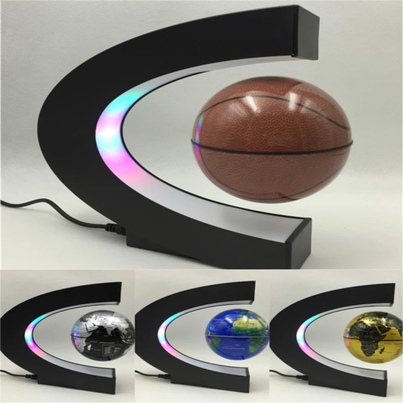 Floating Basketball Magnetic Levitation Globe Light Electronic Antigravity Levitating Table Lamps Home Decoration Christmas