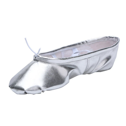 TOVEKIN Quality Gold Silver PU Performance Yoga Belly Dance Shoes Soft Sole Gym Ballet Dance Shoes Kids Girls Woman