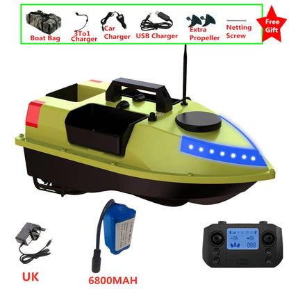 99 GPS Fishing Location RC Fishing Boat 2.4G 600M 3 Hopper Smart Speed Cruise Remote Control GPS Navigation Boat RC Nesting Boat