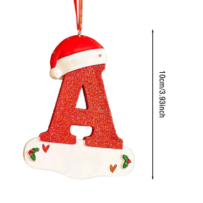 Christmas Tree Decoration Letter Pendant 26 Letters Home Holiday Acrylic DIY Pendant Xmas 2023 New Year Decor Ornament Navidad