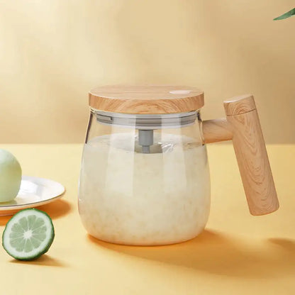 Fully Automatic Coffee Stirring Cup 400ml Electric Mixer Mug for Coffee Tea Milk Cocoa Self Stirring Coffee Mug Glass