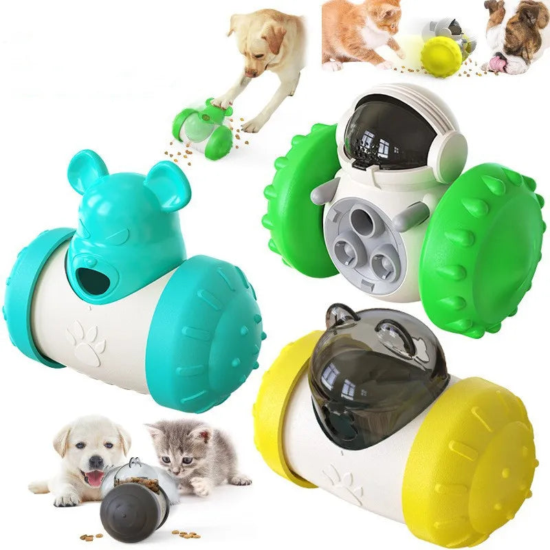 Dog Treat Toy for Small Dogs Interactive Pet Food Dispenser Puzzle Toys Dispensing Cat Slow Feeder Toy for Puppies Medium Dogs