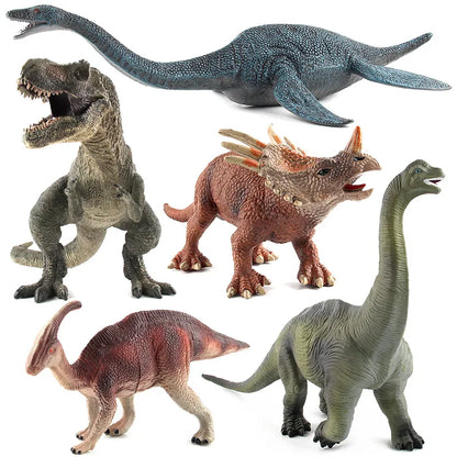 High Quality PVC Jurassic Dinosaurs World Action Figures Decoration Tyrannosaurus Brachiosaurus Rex Model Toy for Christmas Gift