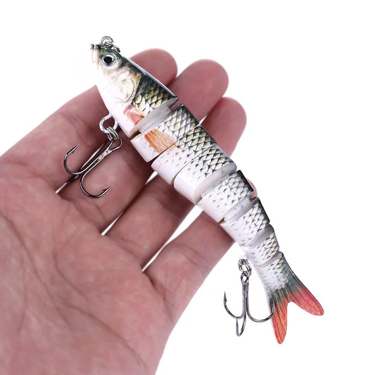 13.7cm 27g Sinking Wobblers 8 Segments Fishing Lures Multi Jointed Swimbait Hard Bait Fishing Tackle for Bass Isca Crankbait
