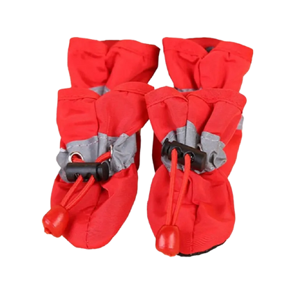 4pcs/Set Waterproof Pet Dog Shoes  Anti-Slip Rain Boots Footwear for Small Cats Dogs Puppy Dog Pet Booties Pet Paw Accessories