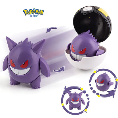 Pokemon Figures Toys Pocket Monsters Ball Model Pikachu Gengar Pokeball Dragonite Snorlax Pokeball Action Figures Toy