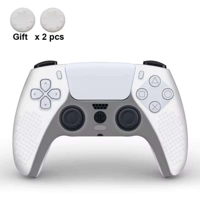 Silicone Cover Skin for PlayStation 5 Accessories for PS5 Controller Cover Thumb Grips Anti-Slip Protection Shell Skin for PS5 S