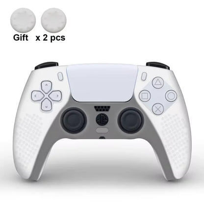 Silicone Cover Skin for PlayStation 5 Accessories for PS5 Controller Cover Thumb Grips Anti-Slip Protection Shell Skin for PS5 S