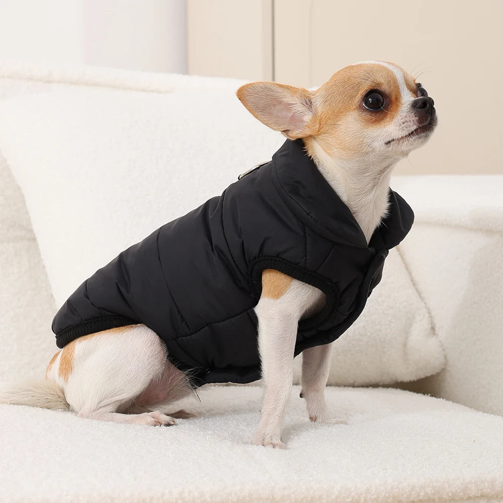 Pet Dog Vest Jacket Autumn Winter Warm Fleece Dog Coat Clothes for Small Medium Dogs Thick Chihuahua French Bulldog Pug Clothing