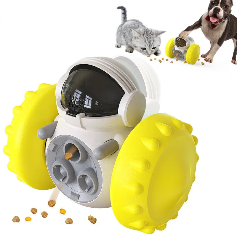 Dog Treat Toy for Small Dogs Interactive Pet Food Dispenser Puzzle Toys Dispensing Cat Slow Feeder Toy for Puppies Medium Dogs