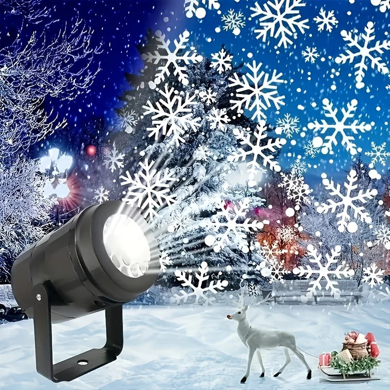 Lumipixie USB Powered LED Snowflake Projection Light for Holidays