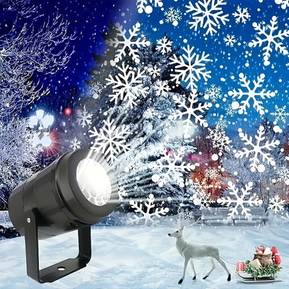 Lumipixie USB Powered LED Snowflake Projection Light for Holidays