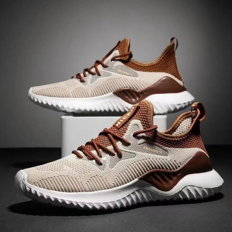 New Fashion Men's Shoes Portable Breathable Running Shoes Large Size Sports Shoes Comfortable Walking Jogging Casual Shoes