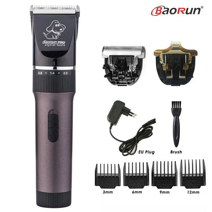 BaoRun P6 Professional Dog Hair Trimmer Rechargeable Pet Cat Grooming Clipper Shaver Low-Noise Electric Cutters Haircut Machine