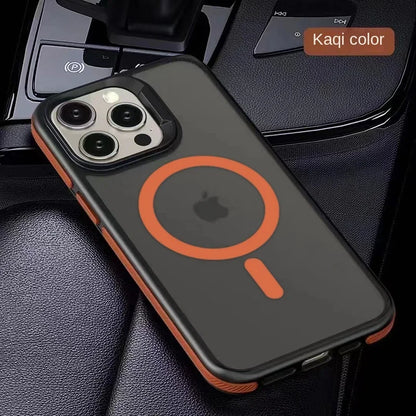 Magnetic Luxury Matte Translucent Shockproof Case for iPhone 17 16 15 11 13 12 14 Pro Max Plus for Magsafe Wireless Charge Cover
