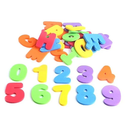 36Pcs/Set Alphanumeric Letter Bath Toy 3D Puzzle Baby Bath Toys Soft EVA Kids Baby Water Toys for Bathroom Early Educational Toy