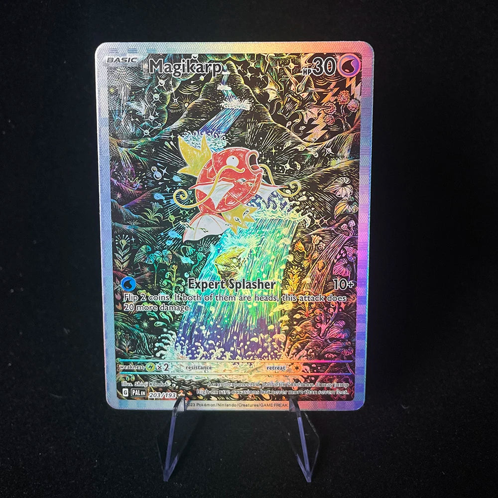 Anime PTCG Trading Card Vaporeon Lillies Clefairy Ex Gengar Vmax Rule Holographic Game Collection Card Child Holiday Gifts