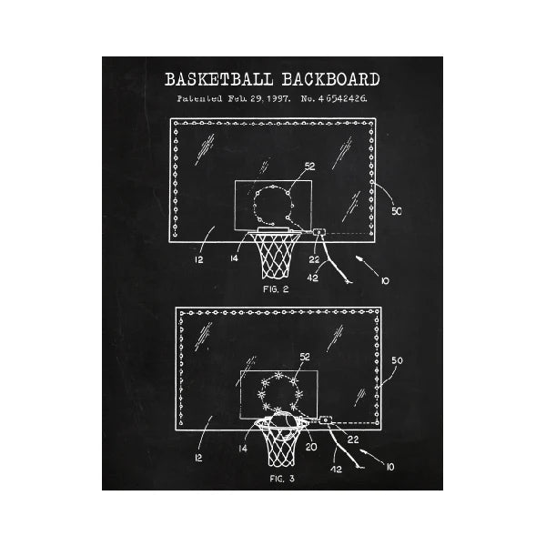 Basketball Court Posters Canvas Art Prints , Sports Basketball Canvas Painting Retro Wall Picture Boys Room Art Decor