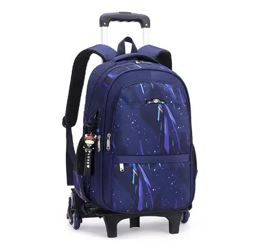 Kids School Rolling Backpack for Boys School Satchel With Wheels Trolley Luggage Bag School Trolley Bags School Wheeled Backpack