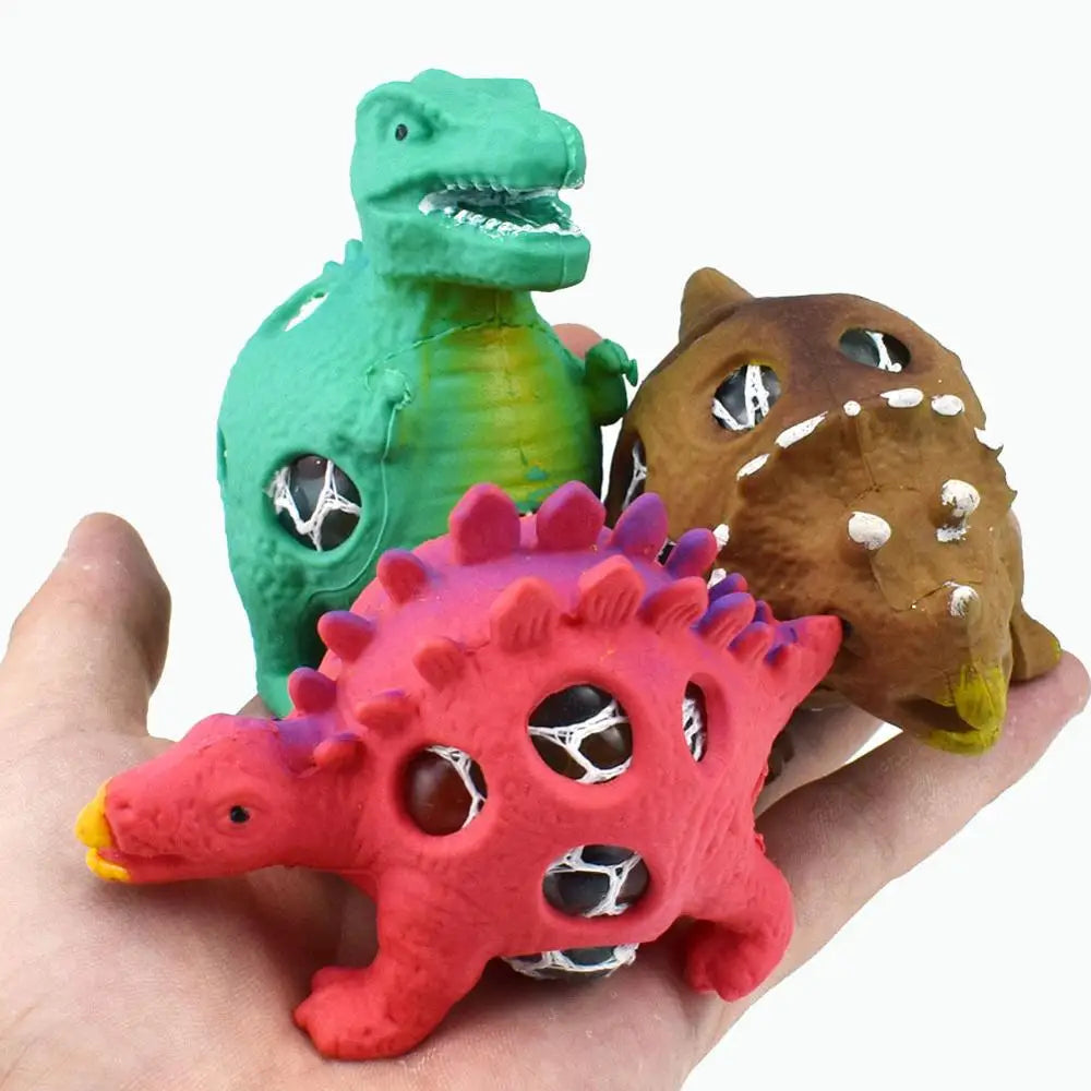 1pc New Dinosaur Squeeze Toys for Children Vented Grape Ball Pinch Decompression Antistress Squishy Toy Relief Stress