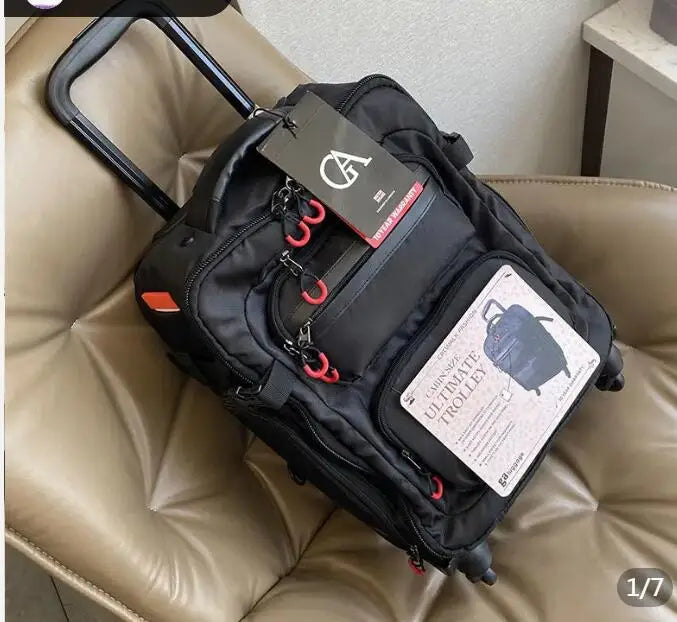 20 Inch 22 Inch 24" Travel Rolling Luggage Bag Travel Suitcase Rolling Backpack Spinner Wheels Travel Trolley Wheeled Backpack