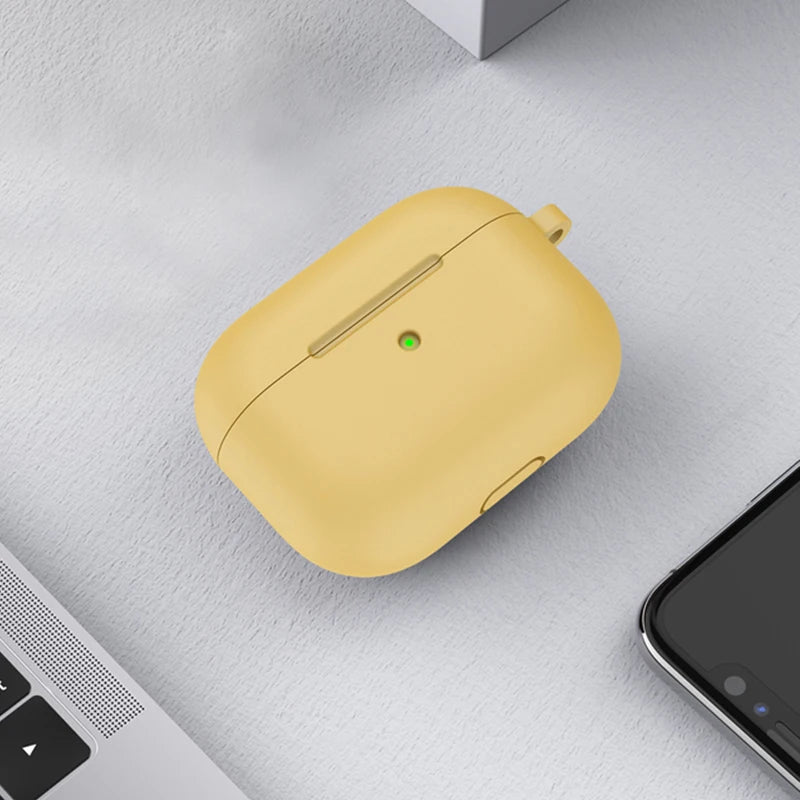 3rd Gen Earphone Case for AirPods 3 Apple Earphone Protective Case With Hook Hole Silicone Airpods Case Cover Earbuds Ear Pads