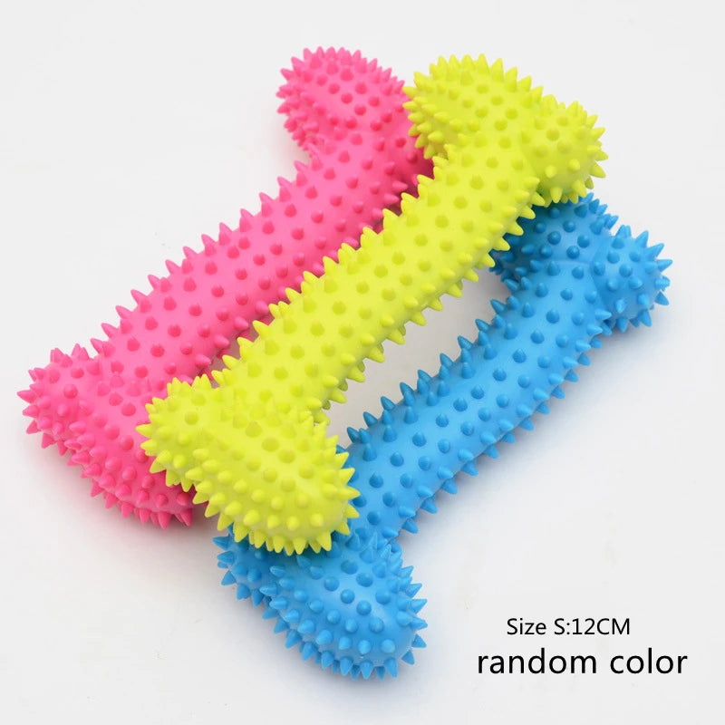 1PCS Pet Toys for Small Dogs Rubber Resistance to Bite Dog Toy Teeth Cleaning Chew Training Toys Pet Supplies Puppy Dogs Cats