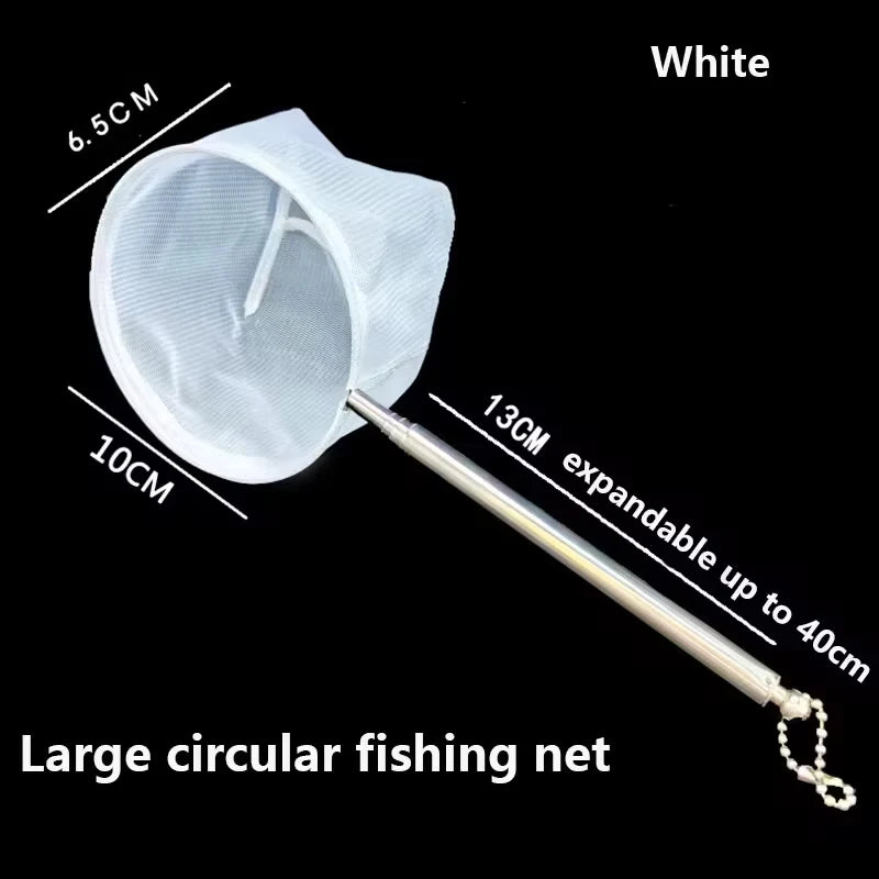 Aquarium Square Fishing Net With Suction Cup Extendable Long Handle Fishing Gear for Catching Fish Shrimp Tank Clean Accessories