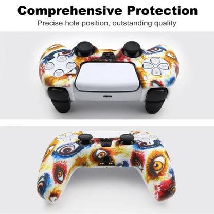 Soft Silicone Rubber Case for PS5 Controller Protection Case Thumb Grips Caps Cover for PlayStation 5 PS5 Gamepad Accessories