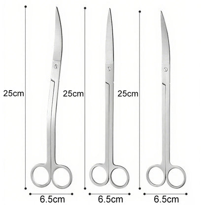 Aquarium Scissors Tweezers Tool Fish Tank Plants Wave Scissors Water Grass Stainless Cleaning Tools Holder Aquarium Accessories